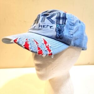 Disney Sky Blue Stitch Youth Adjustable Cap 54-57 Cm